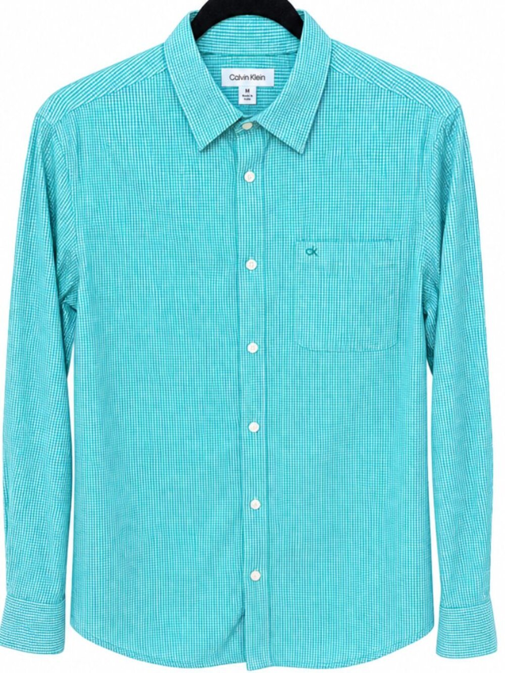 CALVIN KLEIN Men's Business Casual Check Shirt